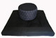 Boon Decor Meditation Cushion High Seat Zafu and Zabuton Set - Ikat Print - SEE COLOR CHOICES