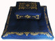 Boon Decor Meditation Cushion Set Rectangular Zafu and Zabuton - Blue - SEE SYMBOL CHOICES