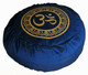 Boon Decor Meditation Cushion Round and Crescent Buckwheat Zafu Pillow - Blue SEE SYMBOLS