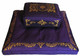 Boon Decor Meditation Cushion Set Rectangular Zafu and Zabuton - Purple - SEE SYMBOLS