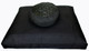Boon Decor Meditation Cushion Set Buckwheat Zafu Pillow and Zabuton Floor Mat - Brocade Dragon Black