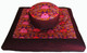 Boon Decor Zabuton and Combination Zafu Meditation Cushion Set Lotus Lake Blossom Burgundy