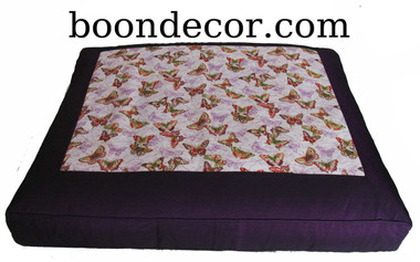 Boon Decor Meditation Cushion Floor Mat Zabuton - Butterflies Are Free - Limited Edition