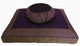 Boon Decor Meditation Cushion Set Buckwheat Zafu and Zabuton - One of a Kind - Brocade Purple