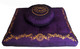 Boon Decor Meditation Cushion Buckwheat Zafu and Zabuton Set - Purple - SEE SYMBOL CHOICES