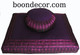 Boon Decor Meditation Cushion Set - Zafu and Zabuton - Global Weave - Purple