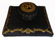 Boon Decor Meditation Cushion Set Higher Zafu and Zabuton Om in the Lotus Black