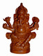 Boon Decor Ganesh Figurine - Sitting Posture - 5 Wood Grain Resin