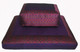 Boon Decor Meditation Cushion Set - Zafu and Zabuton Floor Mat - Global Ikat Purple