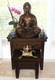 Boon Decor Altar/Accent Nesting Table Set of Two - Thai Pine Wood AS IS