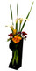 Boon Decor Wood Vase - Mango Wood with Glass Insert