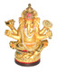 Boon Decor Ganesh Holding Attributes Painted Resin 5 high