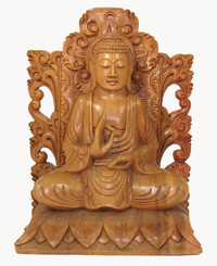 Boon Decor Buddha Statue Hand Crafted in Vitarka Gesture 17 high