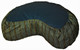 Boon Decor Crescent Meditation Cushion Buckwheat Zafu Global Weave Teal