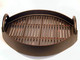 Boon Decor Bamboo Tray - Stained Curved Oval