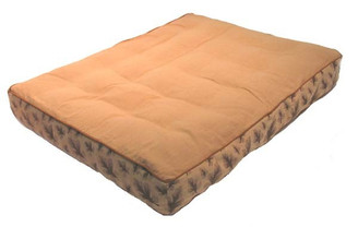 Boon Decor Zabuton Meditation Floor Cushion - Pre-Washed Cotton, Terra Cotta 33x27x5