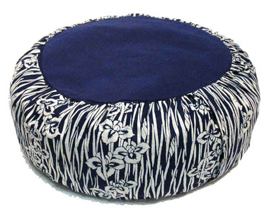 Boon Decor Meditation Cotton Zafu Blue and White Japanese Wood Block Print SEE PATTERN CHOICES
