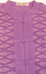 Boon Decor Meditation Cotton Shirts - Hand Loomed Meditation Cotton Shirt - Purple