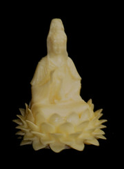 Boon Decor Quan Yin Figurine - 1.4 Ivory Color Resin