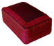 Boon Decor Meditation Cushion Rectangular Zafu - Ikat Burgundy 12x 8x 8 high