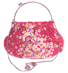 Boon Decor Handbag - Japanese Silk Kimono - Large Pine Cherry Blossom Handbag