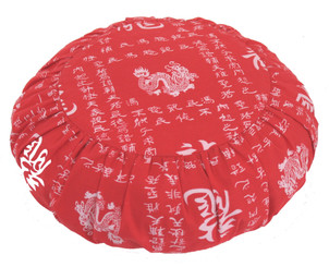 Boon Decor Meditation Cushion Zafu Pillow For Children - Organic Cotton - Dragon of the Red Sky
