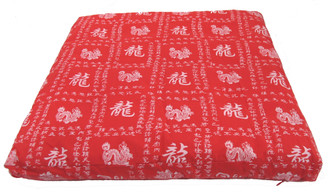 Boon Decor Meditation Floor Cushion for Children Organic Cotton Print - Dragons of the Red Sky