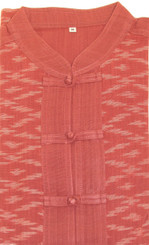 Boon Decor Meditation Cotton Shirts - Hand Loomed Meditation Shirt - Red