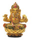 Boon Decor Reclining Ganesh - 4.5 H x 4.5 L Painted Resin