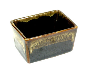 Boon Decor Ikebana Bowls - Brown Hand-Dipped Glaze Rectangle Ikebana Bowl
