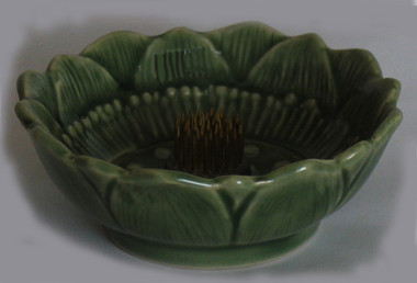 Boon Decor Ikebana Celadon Bowl - Lotus - 3.5 Dia