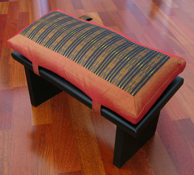 Boon Decor Meditation Bench and Cushion Set - Global Weave or Ikat Cushion SEE PATTERNS and COLORS