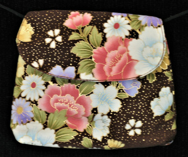 Boon Decor Mini Shoulder Bag - ID/Cell Phone/Cosmetic Purse Japanese Kimono Silk