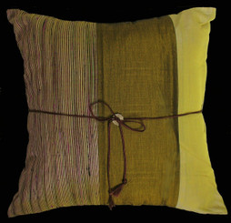 Boon Decor Decorative Silk Throw Pillow Burmese Silk Stripes 16x16 SEE COLORS