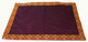 Boon Decor Altar Mat - Solid Silk-Blend with Silk Jewel Brocade Trim SEE COLOR CHOICES