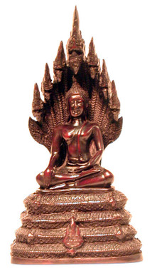 Boon Decor Buddha Figurine Sitting in Earth Mudra w/Nagga Hood - 9 Resin