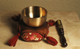 Boon Decor Singing Bowl Set - Japanese Spun Brass Rin Gong 2.7 dia Cushion and Striker SEE COLORS