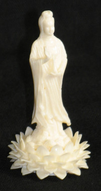 Boon Decor Quan Yin Figurine - 2.75 Ivory Resin