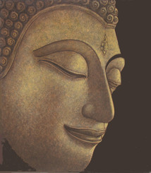 Boon Decor Buddha Painting - Original Acrylic on Canvas - Sukothai Style 14 X 16