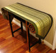 Boon Decor Table Runner Wall Hanging Classic Thai Silk Brocade One of a Kind Olive Green 79x17