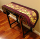 Boon Decor Table Runner Japanese Kimono Silk Print - Purple Plum w/ Gold Accent 74 x 14