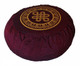 Boon Decor Meditation cushion Round Buckwheat Zafu - Silkscreen Sacred Symbols SEE CHOICES