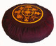 Boon Decor Meditation cushion Round Buckwheat Zafu - Silkscreen Sacred Symbols SEE CHOICES 