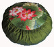 Boon Decor Meditation Cushion Zafu For Children - Cotton Print Lotus Garden and Butterflies