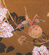 Boon Decor Wall Hanging - Antique Silk Japanese Kimono Artists Proof One of a Kind #11