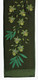 Boon Decor Table Runner Wall Hanging Hand Painted Beaded Exotic Orchids live Green 74x12