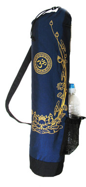 Boon Decor Yoga Mat Bag Om with Golden Lotus SEE COLOR CHOICES