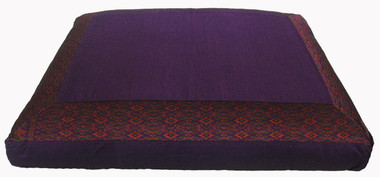 Boon Decor Zabuton Meditation Floor Mat Cushion - Purple Ikat Print