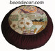Boon Decor Meditation Cushion - One of a Kind - Antique Japanese Obi - Morning Garden