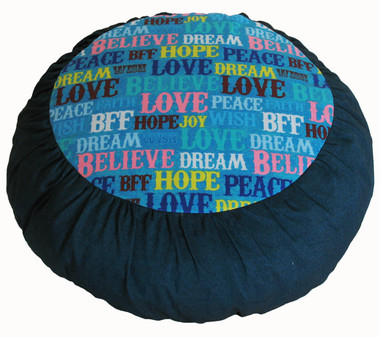 Boon Decor Meditation Cushion Zafu Rare Find Fabric - Hope and Dream